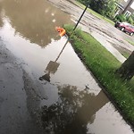 Road Flooded/Drain Blocked at 7419 97 Street NW