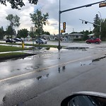 Road Flooded/Drain Blocked at 11602 111 Avenue NW