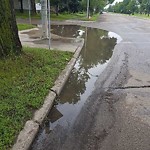 Road Flooded/Drain Blocked at 10503 84 Street NW