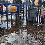 Pooling Water in Play Space at 12115 109 A Avenue NW