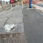 Sidewalk Concern at 10038 106 Street NW
