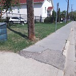 Sidewalk Concern at 10554 103 Street NW
