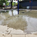 Pooling Water in Play Space at 11803 86 St Nw, Edmonton, Ab T5 B 3 J9, Canada