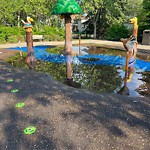 Pooling Water in Play Space at 10150 80 Street NW
