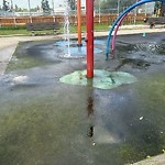 Pooling Water in Play Space at 4620 105 A Ave Nw, Edmonton T6 A 1 C1