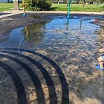 Pooling Water in Play Space at 9611 66 Avenue NW