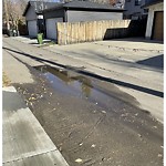 Pooling water due to Depression on Road at 10459 144 St NW
