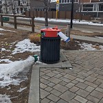 Overflowing Garbage Cans at 345 Charlesworth Drive SW