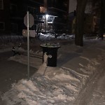 Overflowing Garbage Cans at 10003 87 Avenue NW