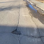 Potholes at 21303 89 Avenue NW