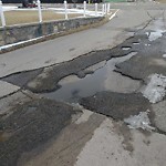 Potholes at 13534 90 Street NW