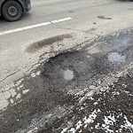 Potholes at 9940 112 Street NW