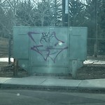 Graffiti Public Property at 7705 85 Street NW