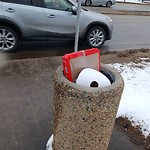 Overflowing Garbage Cans at 13680 50 St Nw, Edmonton T5 A 4 Y3