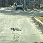 Potholes at 8105 96 Street NW