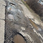 Potholes at 6807 88 Avenue NW