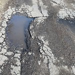 Potholes at 9707 84 Avenue NW