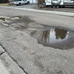 Potholes at 18607 92 Avenue NW