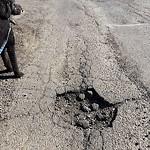 Potholes at 9449 156 Street NW