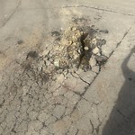 Potholes at 1107 36 Avenue NW