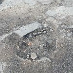 Potholes at 6312 36 Avenue NW