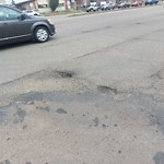 Potholes at 13404 82 Street NW