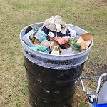 Overflowing Garbage Cans at 10320 166 Street NW