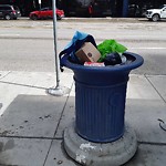 Overflowing Garbage Cans at 10235 101 St NW #400, Edmonton, Ab T5 J 3 G1, Canada