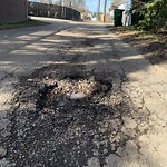 Potholes at 9084 52 Street NW