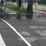 Road Flooded/Drain Blocked at 10010 106 Street NW