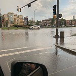 Road Flooded/Drain Blocked at 11215 104 Avenue NW