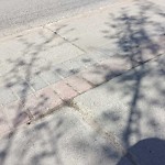 Sidewalk Concern at 10513 124 Street NW