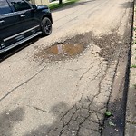 Potholes at 12845 123 A Street NW