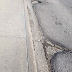 Potholes at 10655 113 Street NW