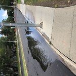 Pooling water due to Depression on Road at 7706 159 St NW