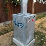 Graffiti Public Property at 16424 106 Street NW