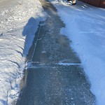 Winter Sidewalk Concern at 431 Twin Brooks Crescent NW