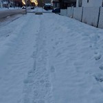 Winter Sidewalk Concern at 12203 102 Street NW