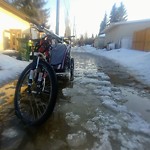 Pooling water due to Depression on Road at 8904 142 St Nw, Edmonton T5 R 0 M5