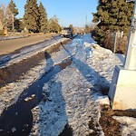 Winter Sidewalk Concern at 3407 104 Avenue NW