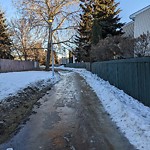 Winter Sidewalk Concern at 14520 55 Street NW
