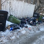 Overflowing Garbage Cans at 11210 109 Ave NW
