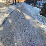 Winter Sidewalk Concern at 9503 101 Avenue NW