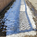 Winter Sidewalk Concern at 13241 59 Street NW
