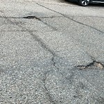 Potholes at 5204 25 Avenue NW