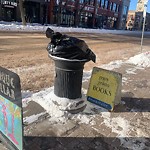 Overflowing Garbage Cans at 10442 82 Avenue NW