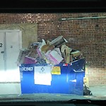 Overflowing Garbage Cans at 10130 105 Street NW