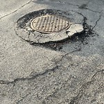 Potholes at 2521 89 Street NW
