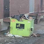 Overflowing Garbage Cans at 5637 A Riverbend Rd Nw, Edmonton, Ab T6 H 5 K4, Canada