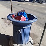 Overflowing Garbage Cans at 10665 Jasper Avenue NW